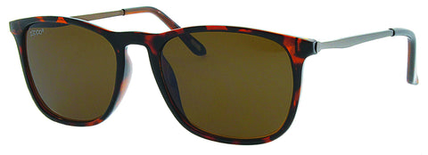 Front View 3/4 Angle Zippo Sunglasses Square brown
