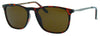 Front View 3/4 Angle Zippo Sunglasses Square brown