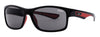 Zippo Sunglasses Front View ¾ Angle Sports Glasses In Black Red