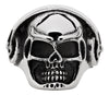 Headphone Skull Ring