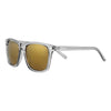 Front View 3/4 Angle Zippo Sunglasses Light Brown Lenses With Grey Transparent Frames