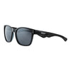 Front View 3/4 Angle Zippo Sunglasses Black, Square, Black Lenses