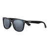 Front View 3/4 Angle Zippo Sunglasses Black, Square, Black Lenses
