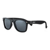 Front View 3/4 Angle Zippo Sunglasses In Black Square With Black Lenses