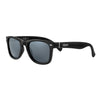 Front View 3/4 Angle Zippo Sunglasses In Black Square With Grey Lenses