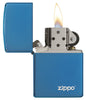 Classic High Polish Blue Zippo Logo