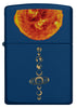 Solar System Navy Matte Colour Image Windproof Lighter
