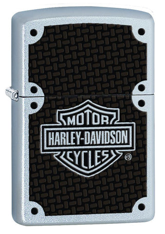 24025, Harley-Davidson Texture, Color Image, Satin Chrome, Classic Case