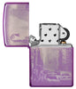 New York City High Polish Purple Design Windproof Lighter