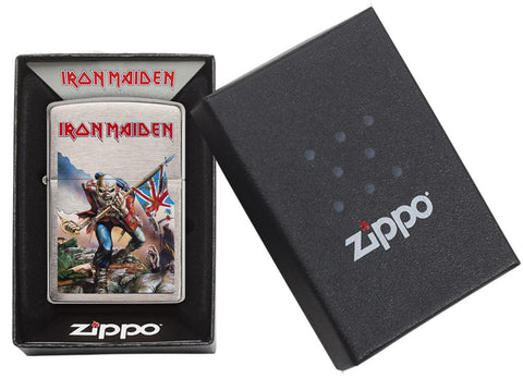 29432, Iron Maiden Eddie the Head Album Artwork, Color Image, Brushed Chrome, Classic Case