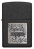 Black Crackle™ Gold Zippo Logo