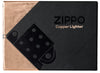 Zippo lighter basic model in brushed solid copper and black insert in closed box