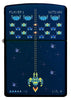 Front of Pixel Game Navy Matte windproof lighter