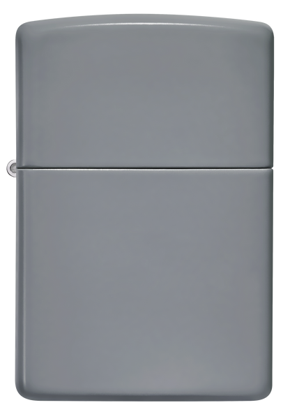 Briquet Zippo vue de face du briquet tempête Zippo Flat Grey