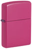 Zippo Lighter Front View ¾ Angle Soft Pink Frequency Base Model