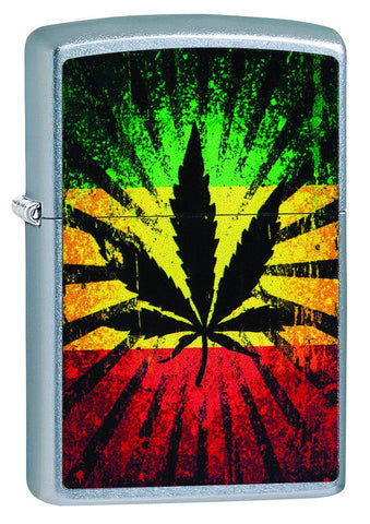 Rastafari Design Street Chrome Windproof Lighter