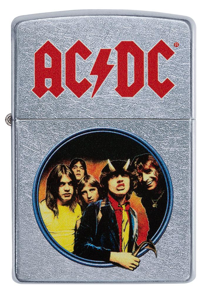  AC/DC® Street Chrome Colour Image Windproof Lighter