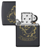 Cog Wheels Black Matte Windproof Lighter