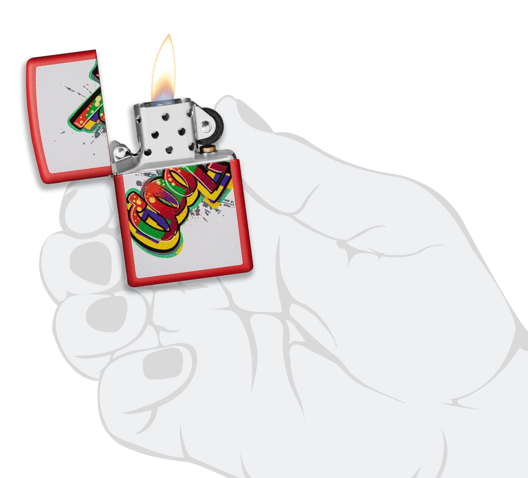 Cool Graffiti Design Windproof Lighter