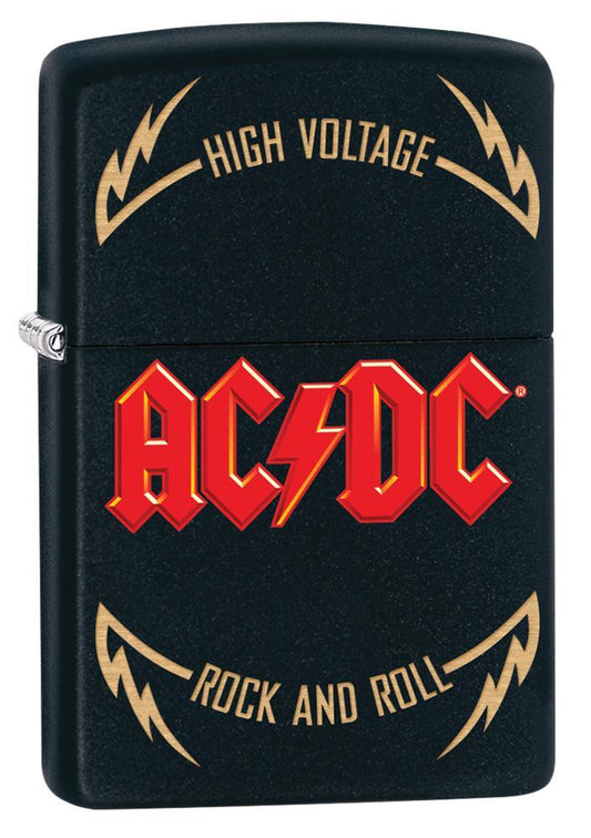 218-081050, ACDC High Voltage Rock and Roll Windproof Lighter 