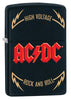 218-081050, ACDC High Voltage Rock and Roll Windproof Lighter 