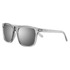 Front View 3/4 Angle Zippo Sunglasses Grey Lenses With Grey Translucent Frames