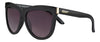 Zippo Sunglasses 3/4 Front View Lady Swing With Curved Semi-Circular Lenses In Black
