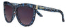 Zippo Sunglasses 3/4 Front View Lady Swing With Curved Semi-Circular Lenses In Marble Optics