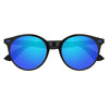 Front View Zippo Sunglasses Panto Blue Lenses With Black Frames